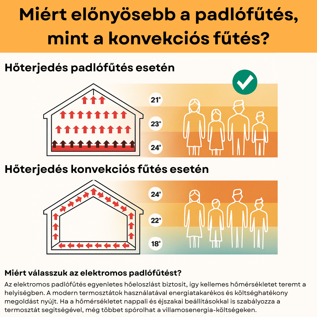 Hogyan terjed a hő? – Padlófűtés vs. hagyományos fűtési rendszerek